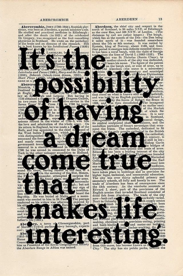 Possibility of a Dream